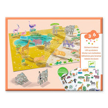 Djeco Lift Up Stickers Animals creative set
