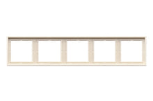 LIREGUS MODERN five-gang frame, matte sand