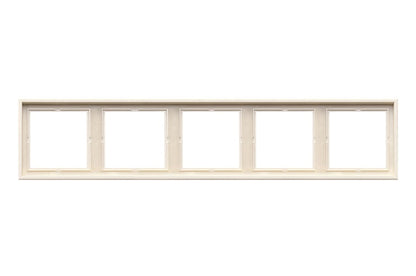 LIREGUS MODERN five-gang frame, matte sand
