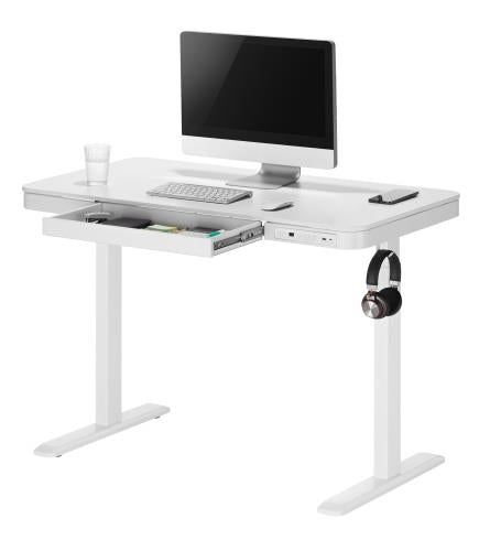 Height-adjustable desk, UP BALDERII, white