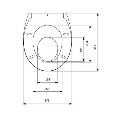 Unitazo dangtis Saniplast NEW EVEREST, balta