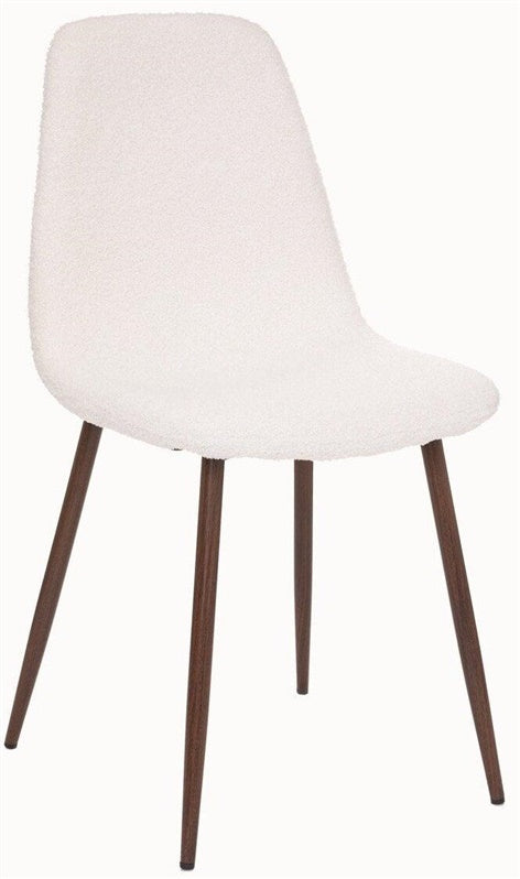 Dining chair Atmosphera Roka, brown/white, 51x44x85cm