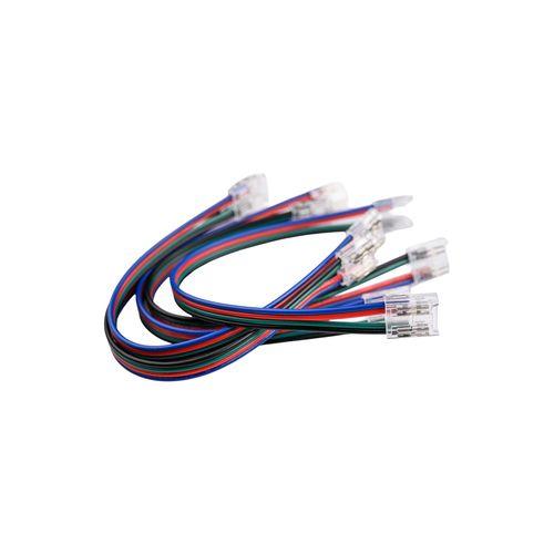 CONNECTOR LEMLUX LED STRIP RGB 15CM CABLE 5PCS