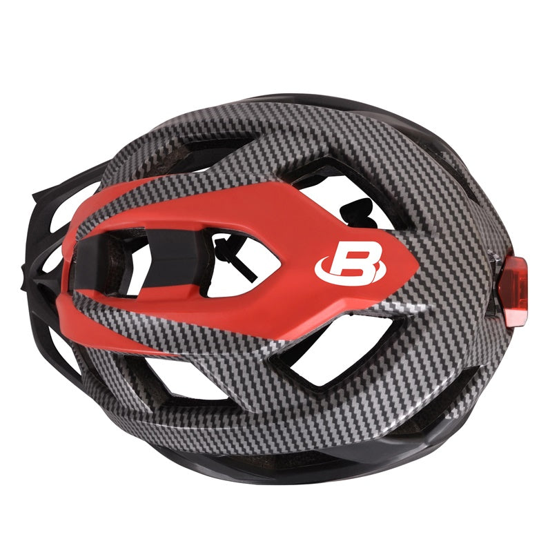 Dviratininkų šalmas Bottari 94001RB, juodas/raudonas, S/M