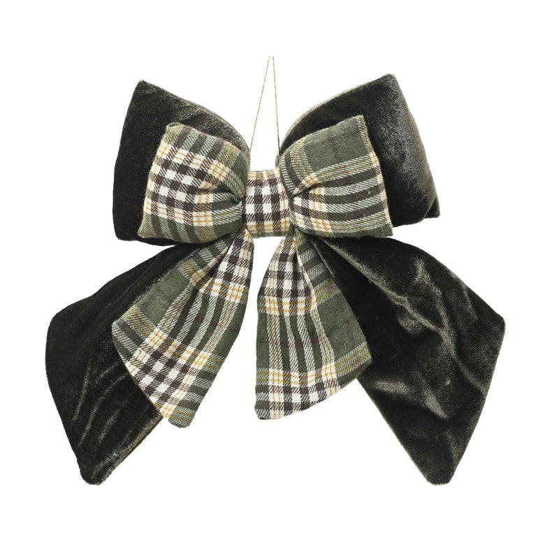 Eglutės žaisliukas Decoris Bow, žalias, tekstilė