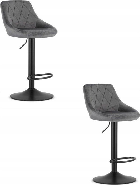 Chair set Leobert Kast, grey, 49x45.5x85-105cm