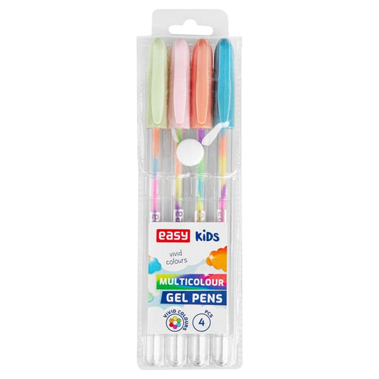 Gel pen, assorted colors, 4 pcs.