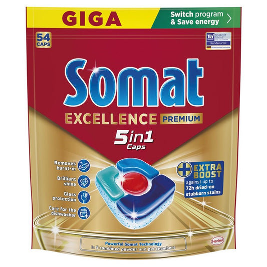 Dishwasher capsules Somat PREMIUM, 54 pcs.