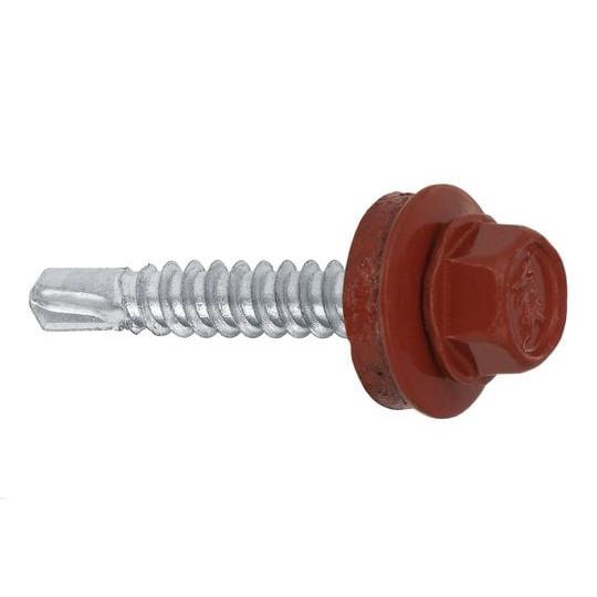 Self-tapping screw Wkret-Met WF, RAL3009, 4.8 mm x 19 mm, 250 pcs.