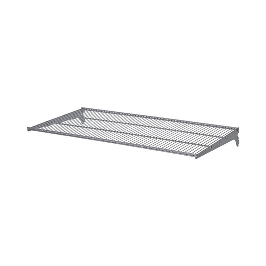 Shelf with brackets Dolle, 800 mm x 406 mm, grey