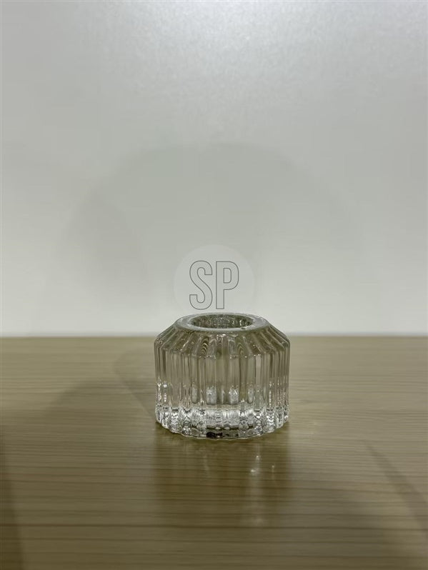 Žvakidė AC5001600, stiklas, 4 cm, skaidri sp.