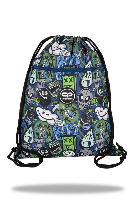 Torba sportowa COOLPACK MONSTER TEAM, czarna/różne kolory