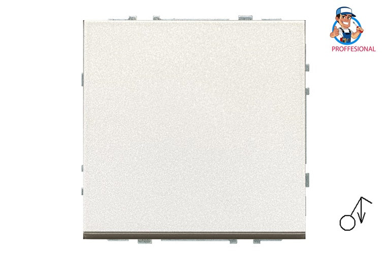 Push button switch LIREGUS MODERN, champagne coloured