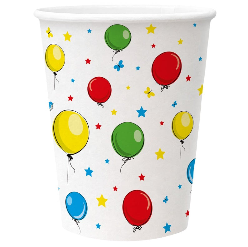Kubeczki jednorazowe PAW Balloons, 250 ml, 8 szt.