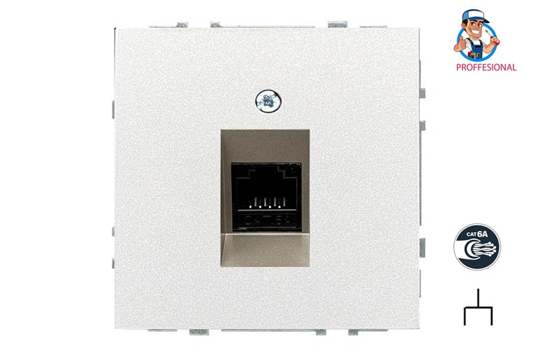 Computer socket LIREGUS MODERN, champagne color
