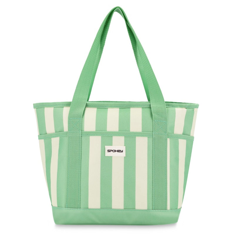 Cooler bag Spokey, white/green, 39 x 27 cm, 12 l