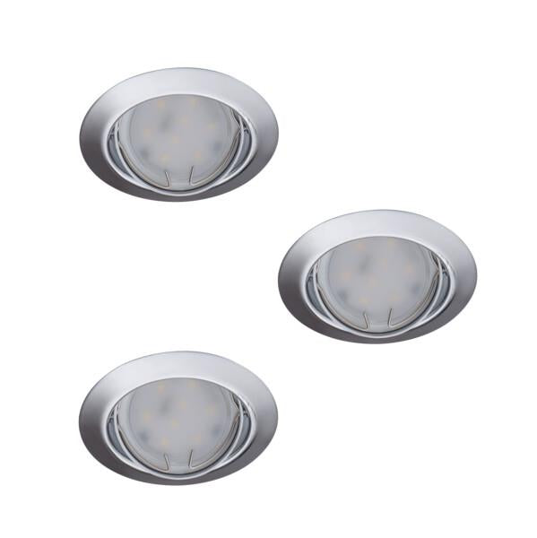 Recessed luminaire Kanlux Tribis 23847, 3x10W, GU10, grey