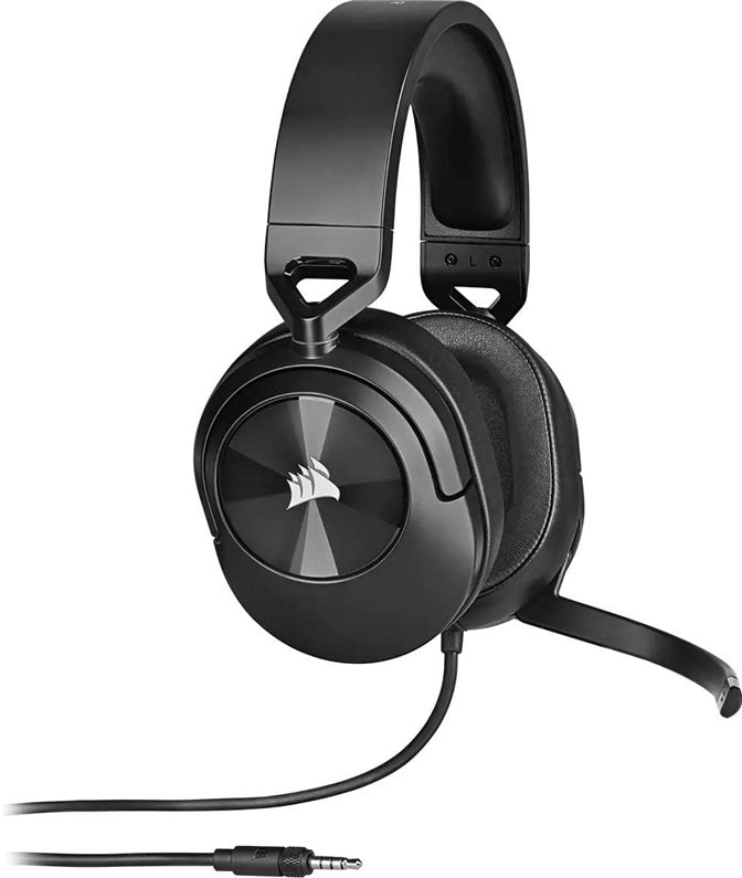 Žaidimų ausinės su lankeliu Corsair HS55, juodos