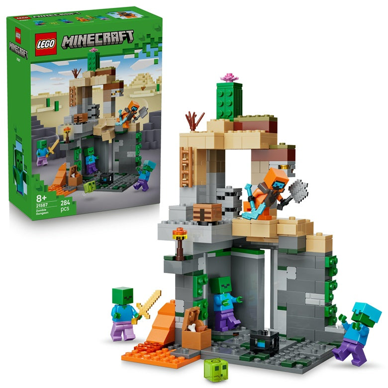 Klocki LEGO® Minecraft Loch Zombie 21587, 284 elementy