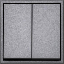 Switch LIREGUS MODERN, 2-gang, matt black