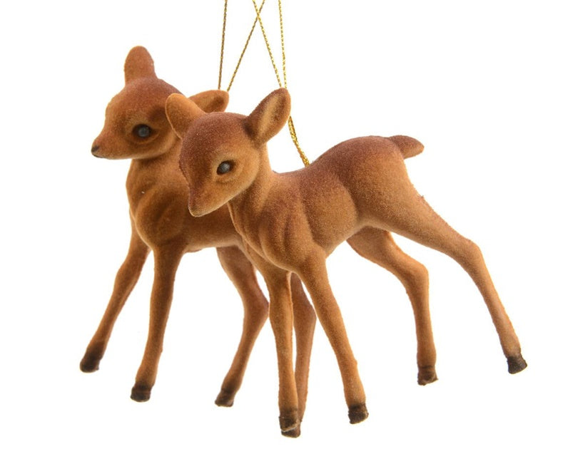 Eglutės žaisliukas Reindeer, rudas, 7.5 cm, 2 vnt.