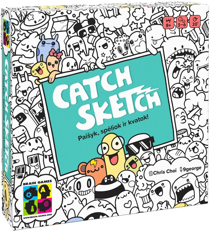 Stalo žaidimas Brain Games Catch Sketch LT BRG#CSLT