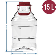 TALPA FERMENTACIJAI PLASTIKINĖ 15L