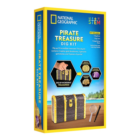 NATIONAL GEOGRAPHIC PIRATE TREASURE DIG KIT