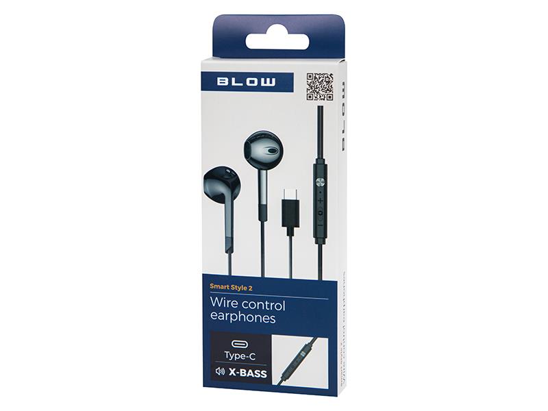 AUSINĖS BLOW B-17 JUODOS USB-C