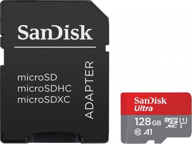 Atminties kortelė SanDisk Ultra, 128 GB, 140 Mb/s