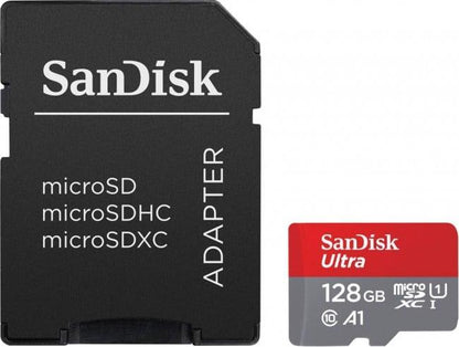 Atminties kortelė SanDisk Ultra, 128 GB, 140 Mb/s