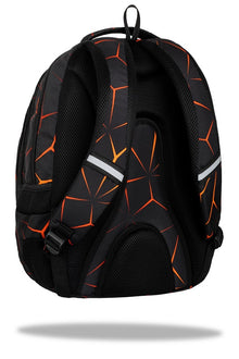 CoolPack Drafter Lava backpack, black/orange