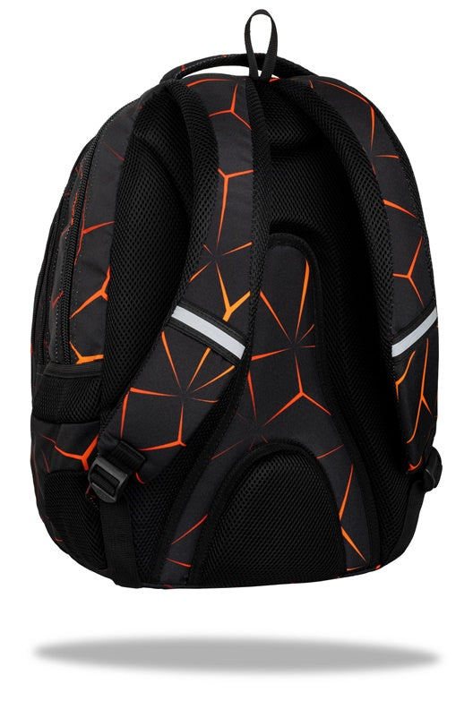 CoolPack Drafter Lava backpack, black/orange