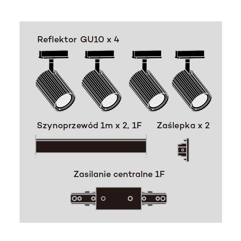 Lampa sufitowa Light Prestige Tokio Set 1F, 4X40 W, GU10