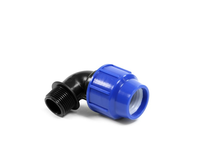 Kolano Perla Ø20mm x ¾" z gwintem zewn. PN16