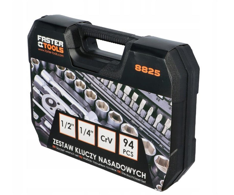 Zestaw kluczy nasadowych Faster Tools FT313-05, 94 szt.