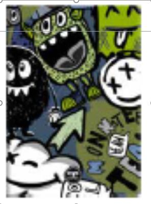 Notebook MONSTER TEAM 67656CP, squared, A5, 32 sheets