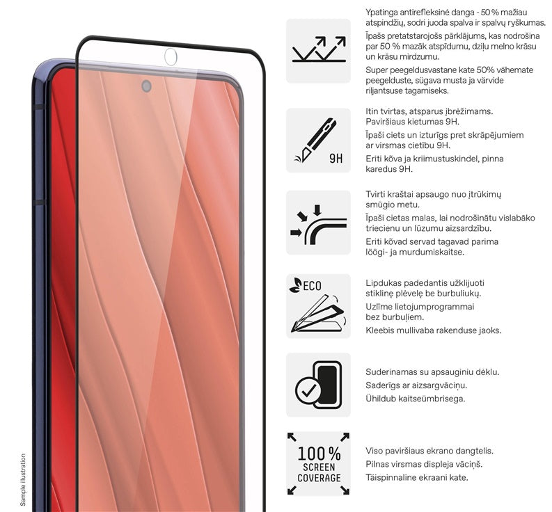 Phone screen protector Toti Galaxy S25 Ultra, 9H, 6.9