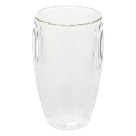 Double wall glass cup, clear, 0.350 l