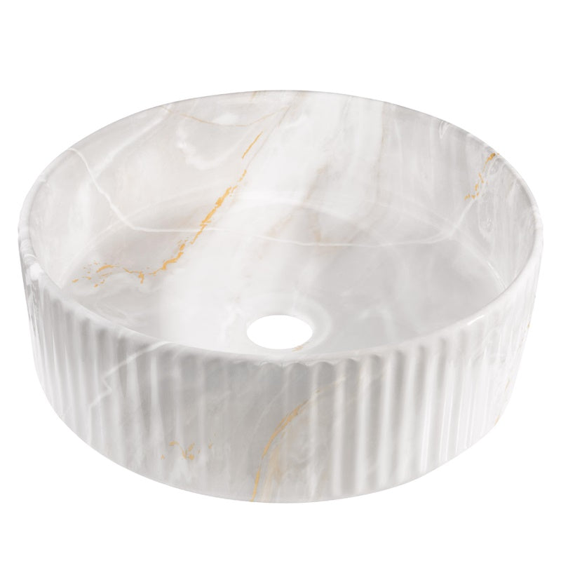 WASHBASIN CLOSED GLAMOUR TREND 36CM GREY/BEIGE