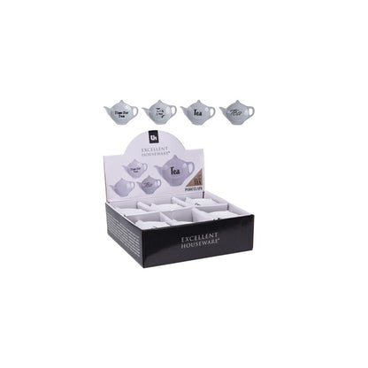 Tea bag holder, white