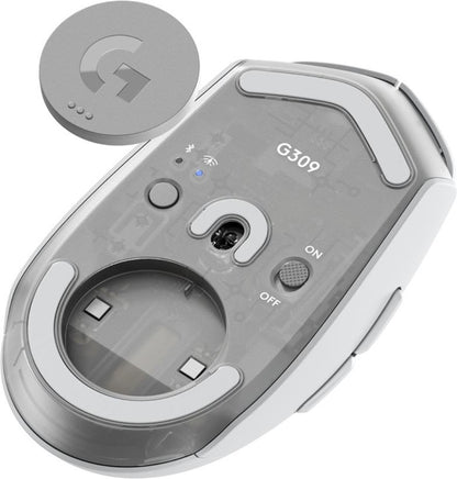 Belaidė žaidimų pelė Logitech G309 LIGHTSPEED, balta
