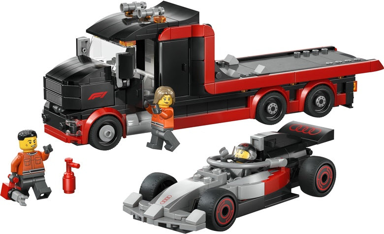 Klocki konstrukcyjne LEGO City Samochód ciężarowy F1 z Audi 60493,508el