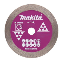 Diamentowa tarcza tnąca Makita, 76 mm x 10 mm x 1.4 mm