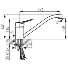 Bateria zlewozmywakowa FERRO DECO, chrom