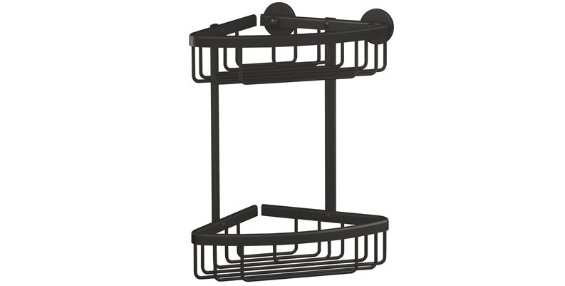 SHELF CORNER SHOWER TESA ALUXX40507 BLACK