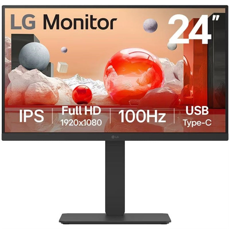 Monitorius LG 24BA650-B, IPS-LCD, 100 Hz, 24"