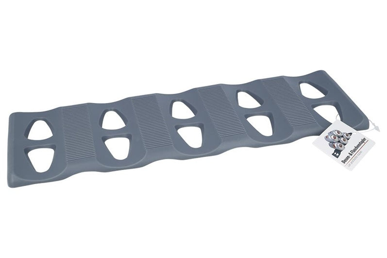 Serving tray, grey, silicone