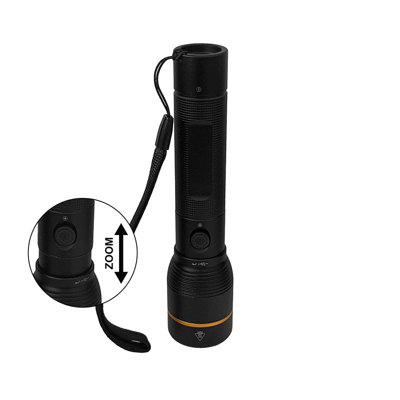 Handheld Flashlight 10W 1000LM Rechargeable IP44 USBC