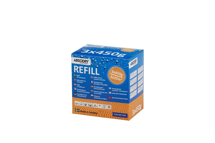 Moisture absorber refill Absodry Standard, 3x450g